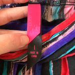 Pure Energy Women’s L/G Skirt Black Purple Stripes  Brand 100% Rayon Size Large Photo 2