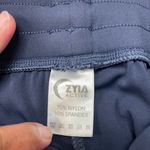 Zyia  Athleisure Navy Blue Joggers Ankle Zipper Pants Sz Small EUC #2085 Photo 4
