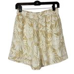 ANINE BING Candice Palm Print Shorts Elastic Waist Pockets Pull On Hawaiian sz S Photo 1