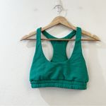 Alo Yoga Women's Scoop Neck Sweatshirt Bra Size XS Green Photo 2