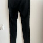 Vince  Black Ponte Knit Slim Pants Size 8 Double Snap Waist Zip Pockets Photo 8