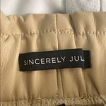 Sincerely Jules Size Extra Small XS Women's Tan Vegan Leather Shorts NWT Photo 5