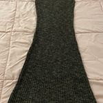 Max Studio Cap Sleeves Cowl Neck Ribbed Brown Midi Sweater Dress, size XS Photo 7