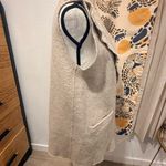 Eileen Fisher Beige Sleeveless Open Front long Vest medium Photo 3