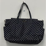 Kate Spade Gently Used Taden Blake Ave Black Polka Dot Polyester Tote/Baby Bag Photo 0