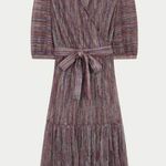 Ba&sh NEW  Star Metallic Midi Dress 8 Photo 4