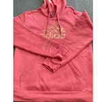 Adidas  hoodie size M front pocket Pink holiday light Cotton‎ Blend fleece lining Photo 6