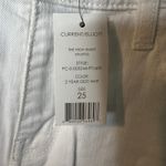 Current/Elliott  The High Waist Stiletto‎ Jeans Size 25White Distressed NWT Photo 1