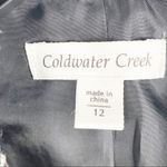 Coldwater Creek Gray Wool Blend Short Sleeves Side Pockets Blazer, Size 12 Photo 4