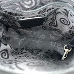 Brighton  Black Purse Hearts AOP Small Shoulder Bag Heart Love Braided Handle Photo 4