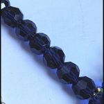 Stunning Gold Tone Chain with Blue Crystals Bid Necklace Photo 3