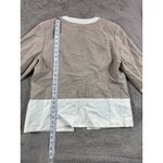 Chico's NWT  Linen Animal RV Lynette Jacket Tibet Taupe SizeL Reversible Photo 9