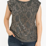 Michael Kors  - Sequin Embellished Gray Top Photo 0