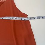 Cato NWT Burnt Orange Lace Trim V-neck Blouse Tank Top Photo 6
