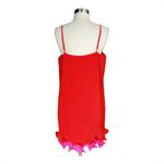 Milly  Bianca Dress Sleeveless Pleated Coral Orange Cocktail Ruffle Hem 10 NWOT Photo 5