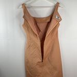 Moschino  Cheap & Chic Size 6 Dress Square Neck Ruched Sleeveless Orange Women’s Photo 5