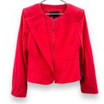 BCBGMAXAZRIA Edward Red Poppy Long Sleeve Full Zip Blazer Jacket Size M NEW Photo 0