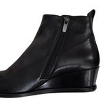 Ecco Like New  Leather Shape 45 Wedge Boots Black Size 7 - 7.5 Retail $259.00 Photo 5
