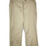 Liz Lange Maternity Cropped Wide Leg Khaki Pants NWT Size 16 Cropped Khaki Pants Photo 0