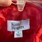 kim rogers Red Jacket Vest Quilted  Snaps Zips Womens Small Photo 9