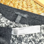 Eileen Fisher Ash Black Boucle Front Boxy Wool Mohair Chunky Knit Sweater Photo 11