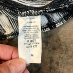 Lavender Field  Black White Strips Wrap Top with Fringe Size M Photo 7