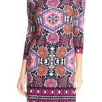 Eliza J  Nordstrom Colorful Moroccan Medallion Mirror Image Shift Dress Size 10 M Photo 5