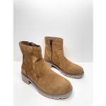 Seven7  Booties Women’s Size 6 Tan Bestie Zip Up Block Heel Round Toe NEW Photo 2