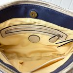 Dana Buchman Navy, Tan And Beige Crossbody Handbag/Women's Casual Purse Bag Photo 6