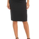 Magaschoni M Skirt Womens Size L Black White Knit Pencil Classic Pull On Photo 0