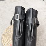 Hunter Women’s Original Tall Back Adjustable Wellington Rain Boots in Black 6 Photo 10