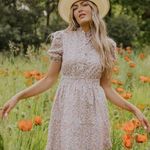 Roolee  Floral Elastic Waist Dress Size S Photo 0