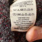 Free People  windowpane open front gray red cardigan oversized size‎ XS/S Photo 5