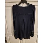 We The Free  Navy Blue Long Sleeve Henley Top Distressed Detail XS Photo 4