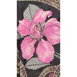 Vintage 70s Women’s Shirt Paisley Gogo Mod Disco Hippie Button Sheer Size Med Pink Photo 7