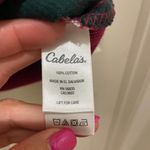 Cabela's Cabela’s Red Green & White Giant Plaid Button Down Shacket Large Photo 4