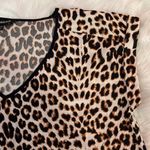 EXPRESS Silky leopard v neck top Photo 10