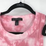 Banana Republic NWT  Ribbed Tank Tops Tie Dye Pink Tan Set Size S Grunge Punk Photo 2