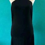 Reformation Amalia Knit Mini Dress Black Open Back Halter Neck Size L Photo 0