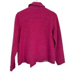 Eileen Fisher Wool Double Breasted Jacket Raspberry Pink Grey Medium Petite Photo 1