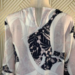 Bar III Bar‎ III Ruffle-Sleeve Shift Dress in Pink Combo Photo 9