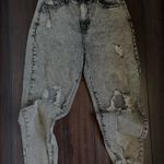 SheIn Faded Black Denim Ripped Jeans Photo 0