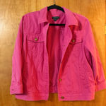 Ralph Lauren Lauren  Jeans Company Pink Denim Jacket Colorful LRL Women’s Large Photo 0