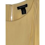 White House | Black Market WHBM Women's Top Tank Lined Tiered Tunic Asymmetrical Sleeveless Yellow Small Photo 1