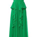 Badgley Mischka Green Chiffon Gown Photo 0