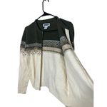 Xhilaration Vintage Womens M Lambswool Blend Fair Isle Zip Up Cardigan Sweater Photo 4
