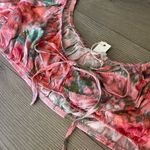 Olivaceous  Large Coral Blair Floral Crop Top Photo 1