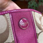 Coach  F21905 Signature Pink Stripe Crossbody Bag Photo 8