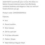 Cupshe NWT  Geo print belted dress Photo 5