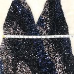 Free People āGlitter & Gold Sequin Velvet Midi Dress Blue Black Size Mediumā New Photo 8